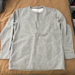 Lululemon Heather Gray Sweatshirt with side zipper